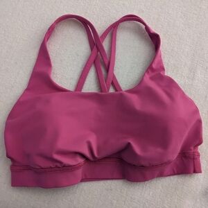 Lululemon energy bra bright pink size 6
